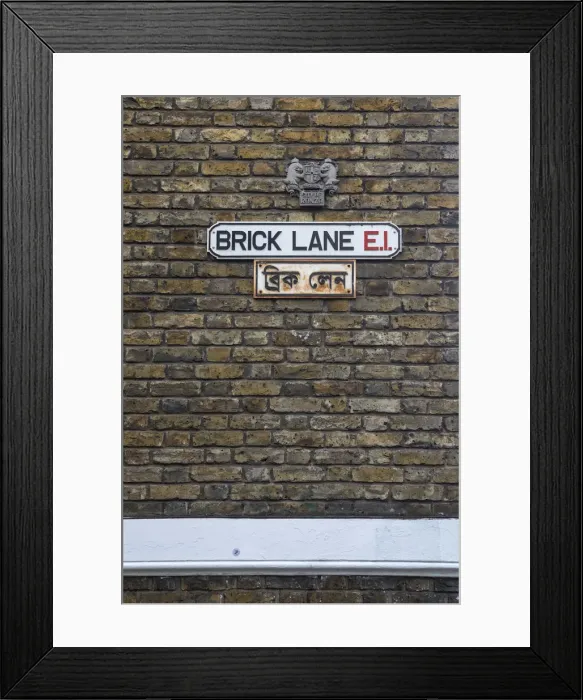 Framed Print : Brick Lane, East End, London, England, UK Framed Print : Brick Lane, East End, London, England, UK