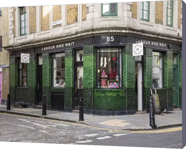 Trendy shop near Spitalfields market, East End, London, England, UK