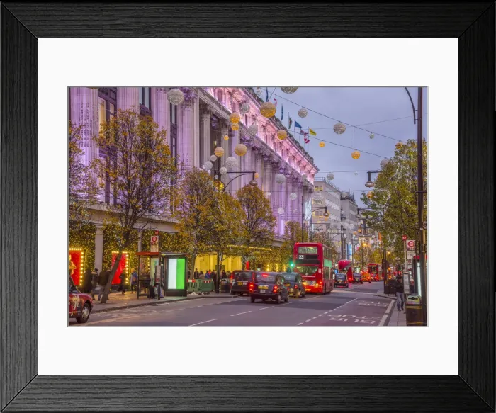 Framed Print : UK, England, London, The West End, Oxford Street, Selfridges Department Store Framed Print : UK, England, London, The West End, Oxford Street, Selfridges Department Store