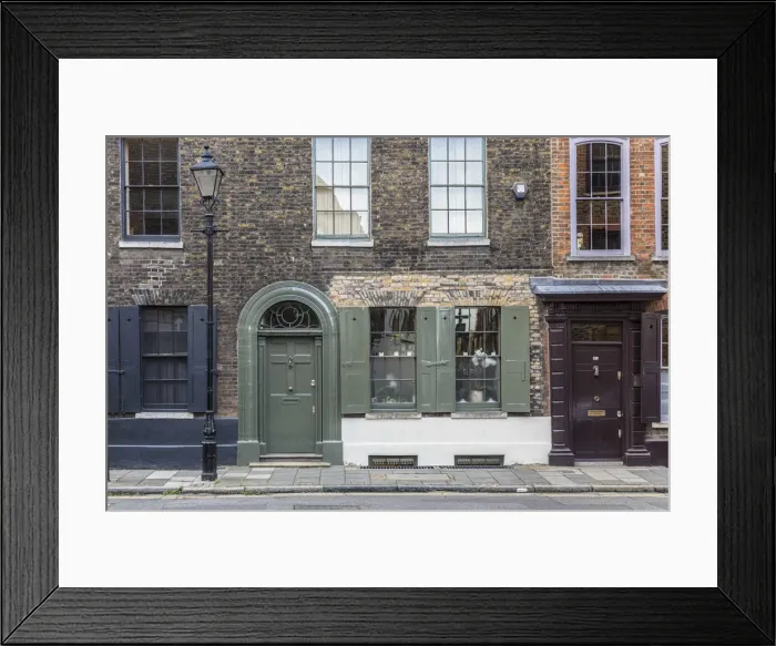 Framed Print : Streets around Brick Lane, East End, London, England, UK Framed Print : Streets around Brick Lane, East End, London, England, UK