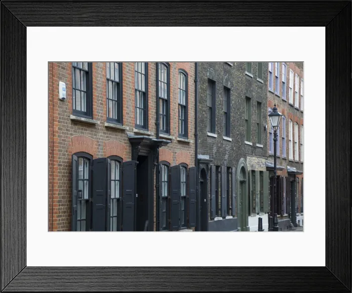 Framed Print : Streets around Brick Lane, East End, London, England, UK Framed Print : Streets around Brick Lane, East End, London, England, UK