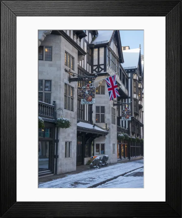 Framed Print : UK, England, London, The West End, Great Marlborough Street, Liberty Department Store Framed Print : UK, England, London, The West End, Great Marlborough Street, Liberty Department Store