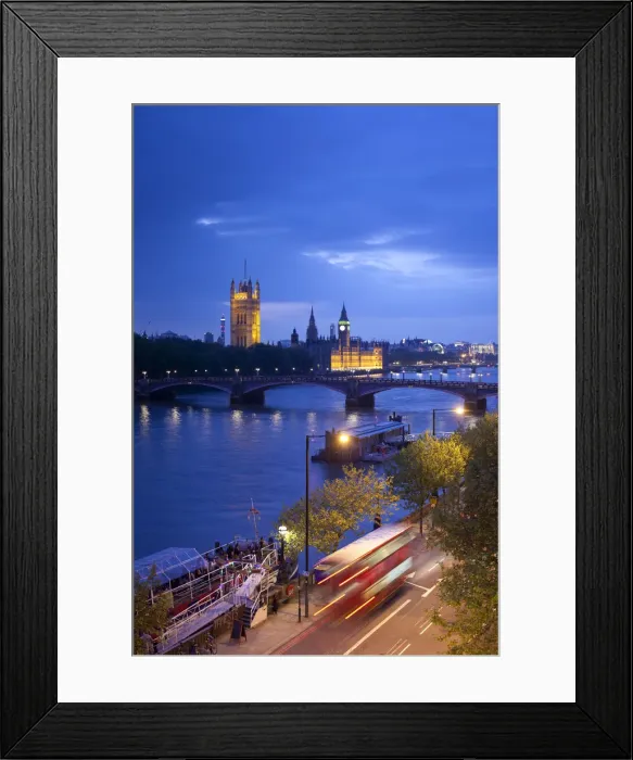 Framed Print : Big Ben, Houses of Parliament and River Thames, London, England Framed Print : Big Ben, Houses of Parliament and River Thames, London, England