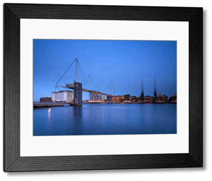Framed Print : UK, England, London, Royal Victoria Dock, Royal Victoria Dock Bridge Framed Print : UK, England, London, Royal Victoria Dock, Royal Victoria Dock Bridge