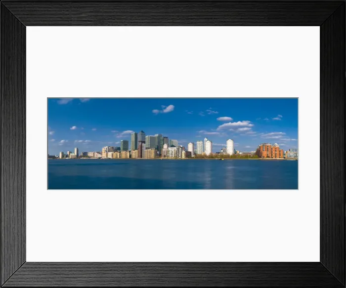 Framed Print : UK, England, London, Canary Wharf and River Thames Framed Print : UK, England, London, Canary Wharf and River Thames