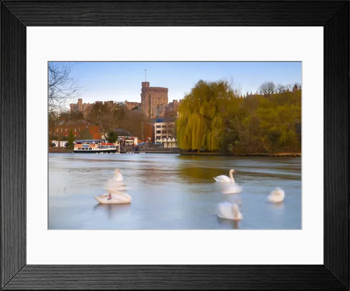 Framed Print : UK, England, Berkshire, Windsor, Windsor Castle and River Thames Framed Print : UK, England, Berkshire, Windsor, Windsor Castle and River Thames