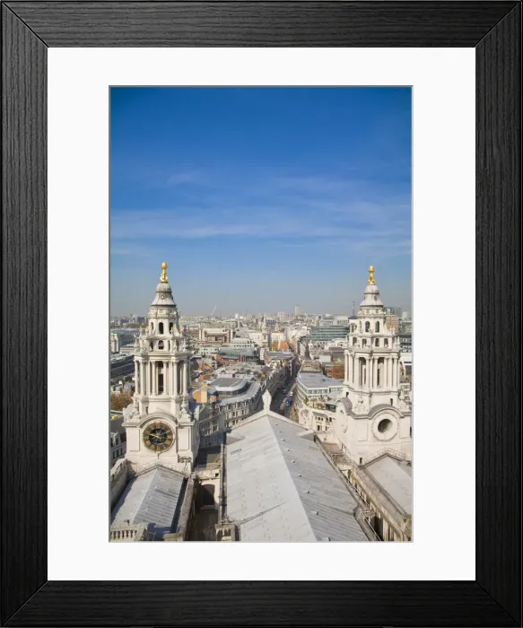 Framed Print : England, London, View of London from St Pauls cathedral Framed Print : England, London, View of London from St Pauls cathedral