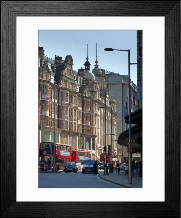 Framed Print : UK, London, Kensington, Kensington High Street Framed Print : UK, London, Kensington, Kensington High Street