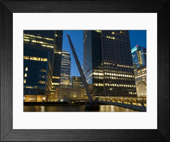 Framed Print : UK, London, Docklands, Canary Wharf