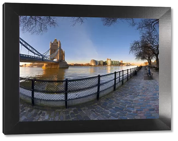 UK, London, Tower Bridge over River Thames