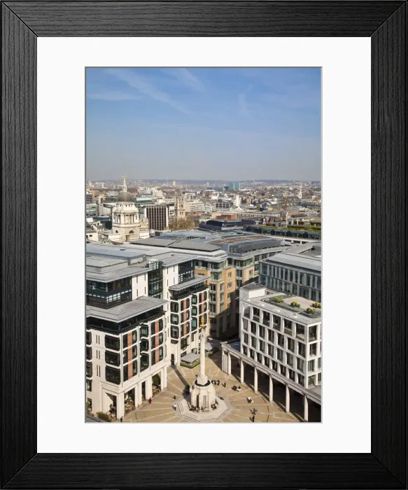 Framed Print : England, London, View of the City of London looking towards Paternoster Square Framed Print : England, London, View of the City of London looking towards Paternoster Square