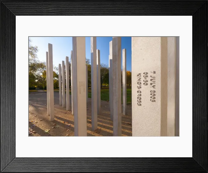 Framed Print : UK, England, London, Hyde Park, 7th July Memorial to victims of the 2005 bombings