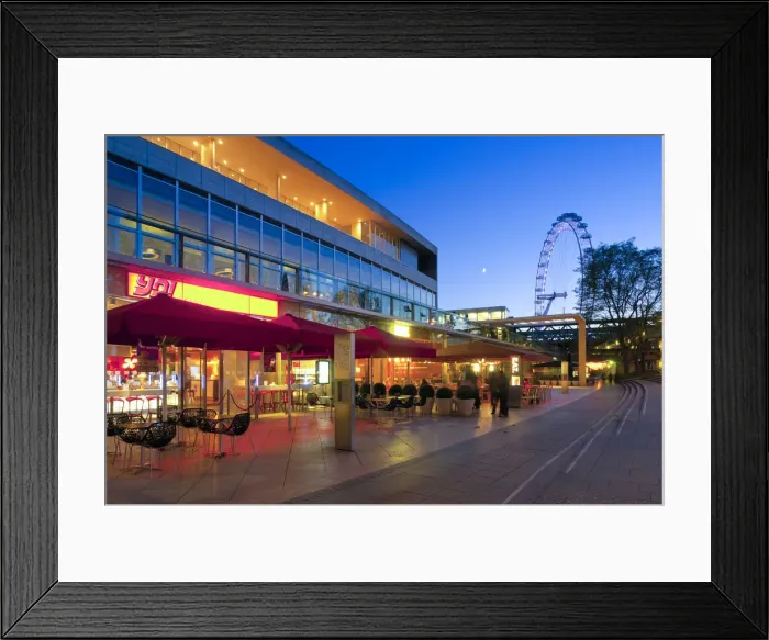 Framed Print : UK, England, London, Royal Festival Hall and London Eye Framed Print : UK, England, London, Royal Festival Hall and London Eye