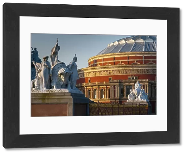 UK, London, Royal Albert Hall and Albert Memorial