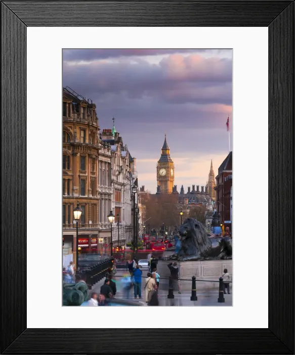 Framed Print : UK, London, Big Ben and Houses of Parliament from Trafalgar Square Framed Print : UK, London, Big Ben and Houses of Parliament from Trafalgar Square