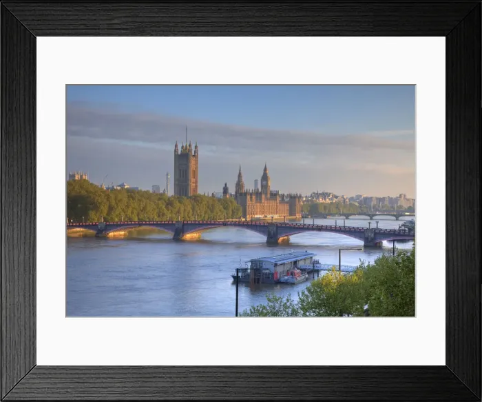 Framed Print : Big Ben, Houses of Parliament and River Thames, London, England Framed Print : Big Ben, Houses of Parliament and River Thames, London, England