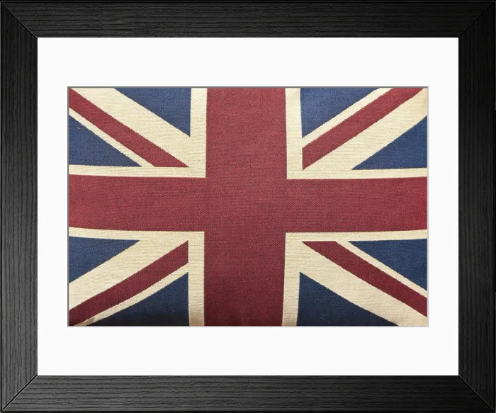 Framed Print : Union Jack cushion, London, England, UK Framed Print : Union Jack cushion, London, England, UK