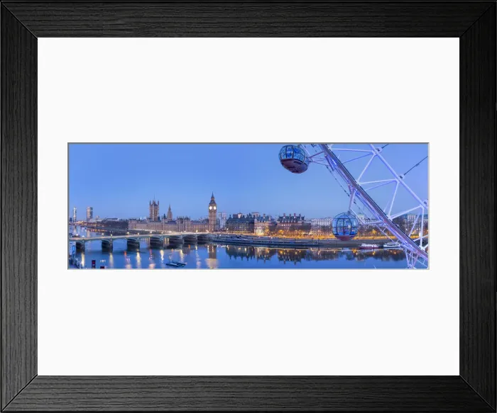 Framed Print : London Eye & Houses of Parliament, London, England, UK Framed Print : London Eye & Houses of Parliament, London, England, UK