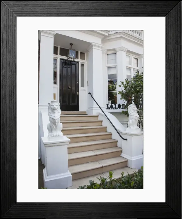 Framed Print : Georgian townhouse off the Fulham Road, London, England, UK Framed Print : Georgian townhouse off the Fulham Road, London, England, UK