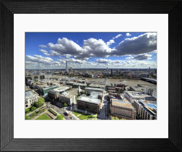 Framed Print : Cityscape from St. Pauls Cathedral, London, England, UK Framed Print : Cityscape from St. Pauls Cathedral, London, England, UK