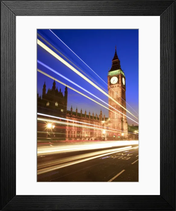 Framed Print : Houses of Parliament at Dusk, London, England, UK