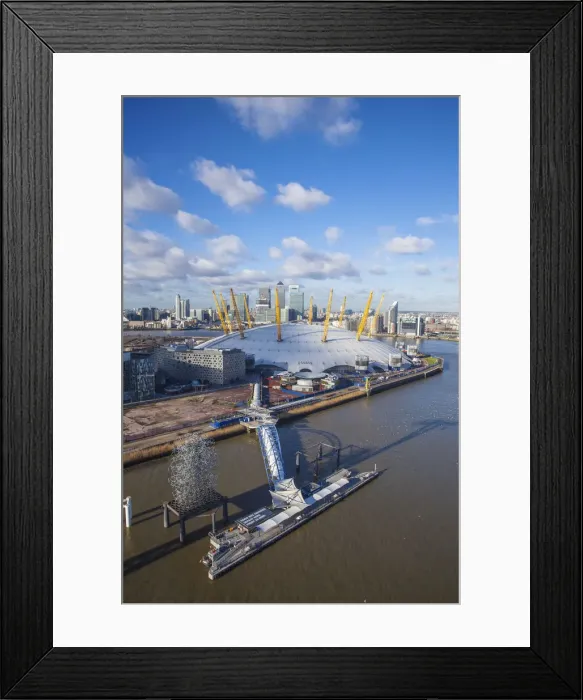 Framed Print : UK, England, London, View from the Emirates Air Line - or Thames cable car Framed Print : UK, England, London, View from the Emirates Air Line - or Thames cable car