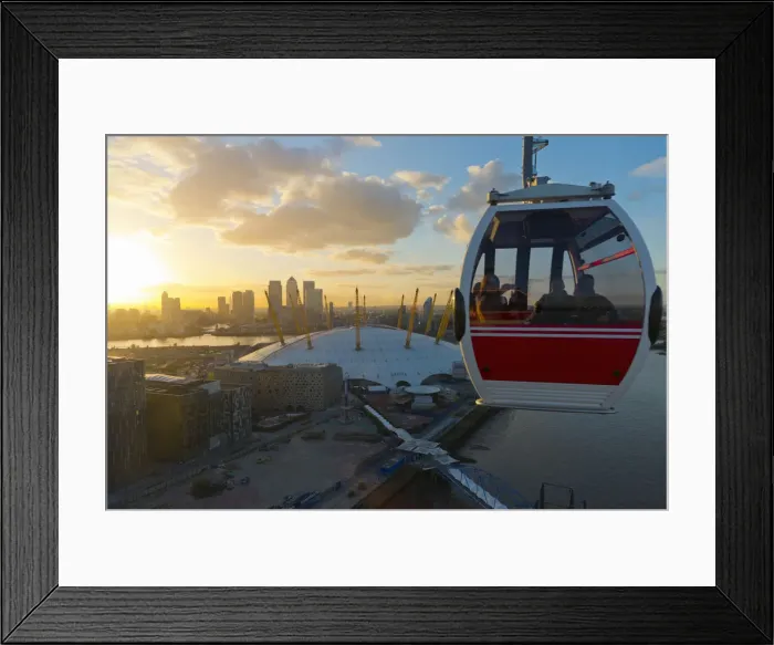 Framed Print : UK, England, London, O2 Arena (formerly Millennium Dome) and Canary Wharf skyline Framed Print : UK, England, London, O2 Arena (formerly Millennium Dome) and Canary Wharf skyline