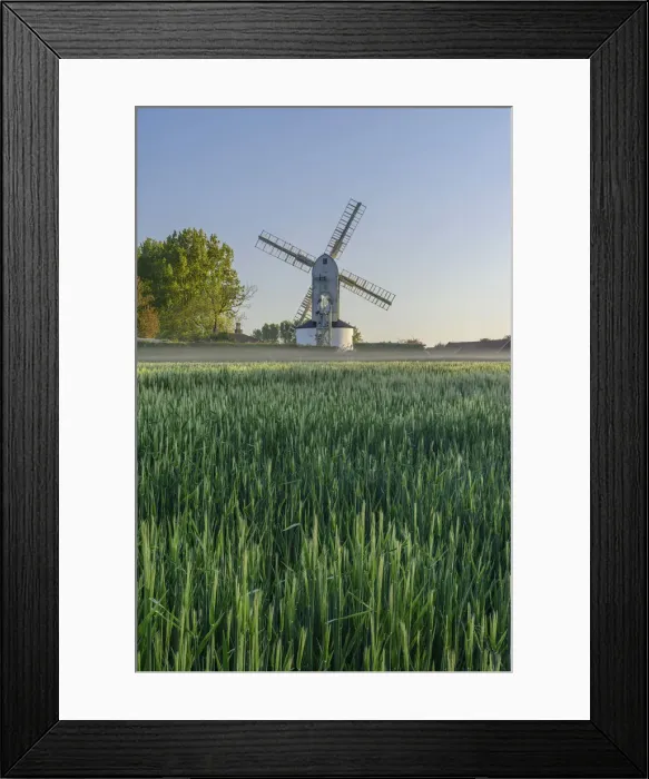 Framed Print : UK, England, Suffolk, Saxtead Green, Saxtead Green Windmill Framed Print : UK, England, Suffolk, Saxtead Green, Saxtead Green Windmill