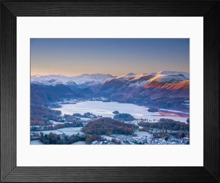 Framed Print : UK, England, Cumbria, Lake District, overlooking Keswick, Derwentwater Framed Print : UK, England, Cumbria, Lake District, overlooking Keswick, Derwentwater