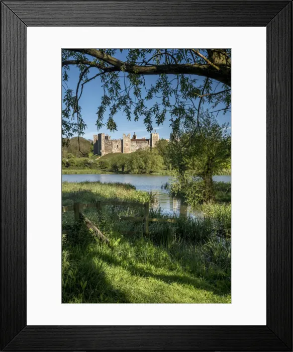 Framed Print : UK, England, Suffolk, Framlingham, Framlingham Castle across The Mere Framed Print : UK, England, Suffolk, Framlingham, Framlingham Castle across The Mere