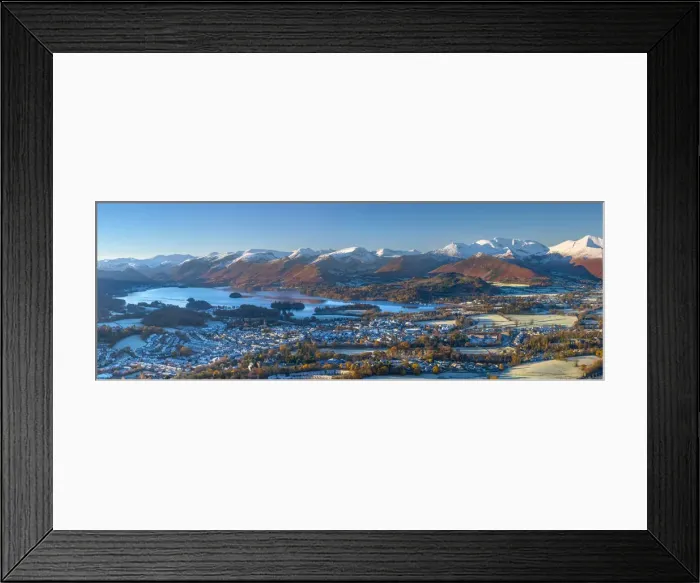 Framed Print : UK, England, Cumbria, Lake District, overlooking Keswick, Derwentwater Framed Print : UK, England, Cumbria, Lake District, overlooking Keswick, Derwentwater