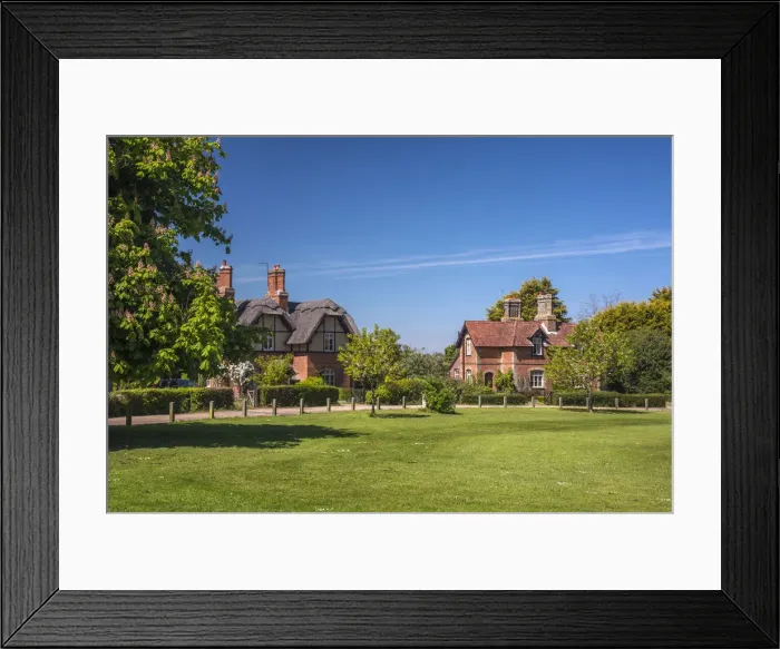 Framed Print : UK, England, Suffolk, Somerleyton, Thatched Cottages Framed Print : UK, England, Suffolk, Somerleyton, Thatched Cottages