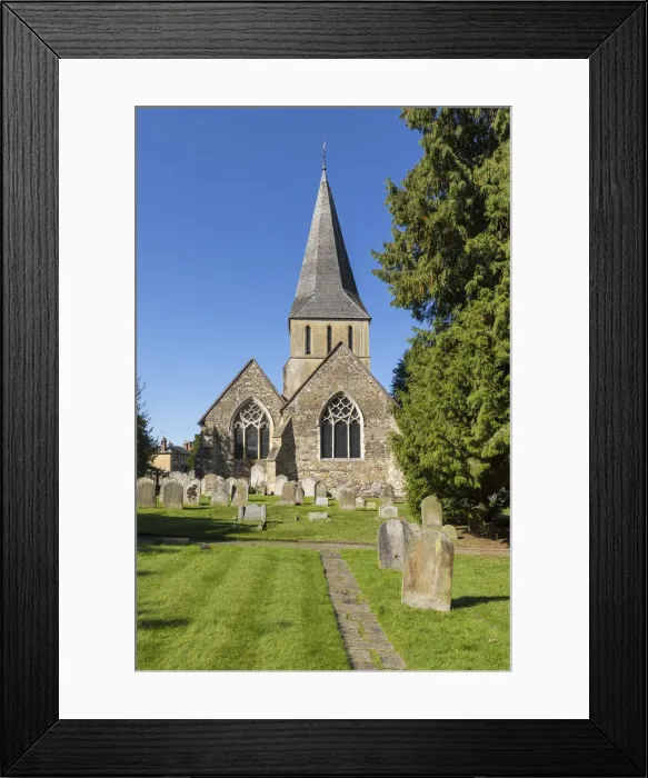 Framed Print : Parish Church in Shere - Location for the film The Holiday - Surrey, England