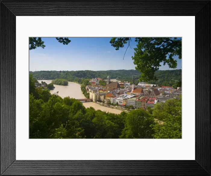 Framed Print : Germany, Bavaria (Bayern), Wasserburg am Inn, and River Inn Framed Print : Germany, Bavaria (Bayern), Wasserburg am Inn, and River Inn