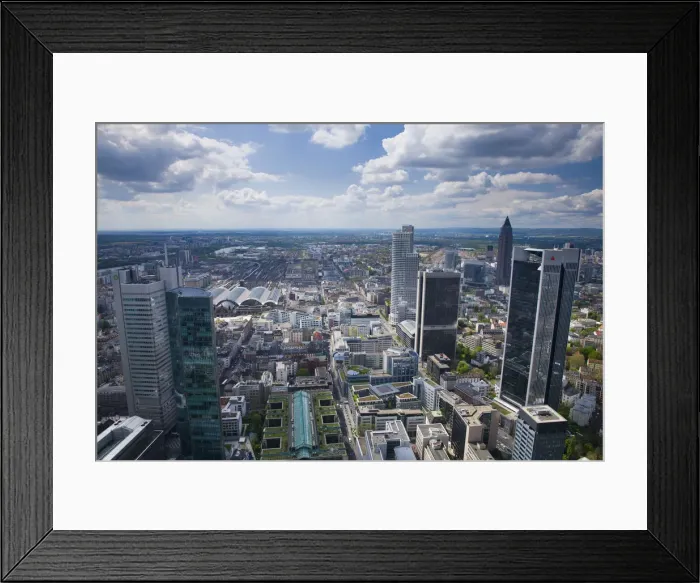 Framed Print : Germany, Hessen, Frankfurt-am-Main, financial district Framed Print : Germany, Hessen, Frankfurt-am-Main, financial district
