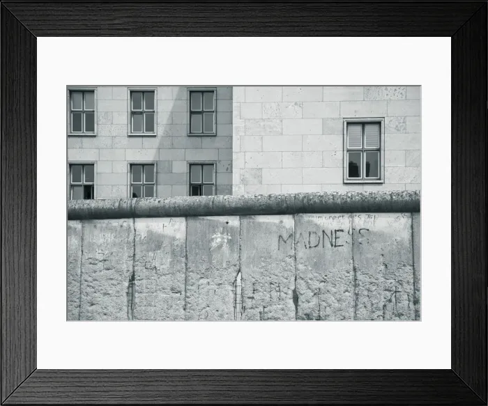 Framed Print : Berlin Wall at the Topographie des Terrors (site of former Gestapo, SS and 3rd Reich