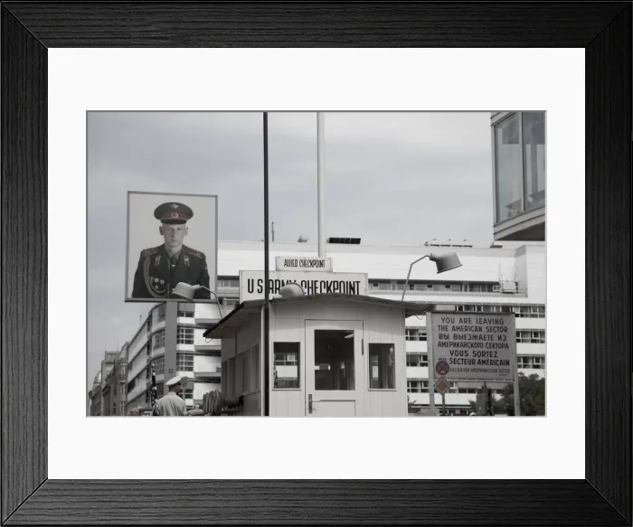 Framed Print : Checkpoint Charlie, Friedrichstrasse, Berlin, Germany Framed Print : Checkpoint Charlie, Friedrichstrasse, Berlin, Germany
