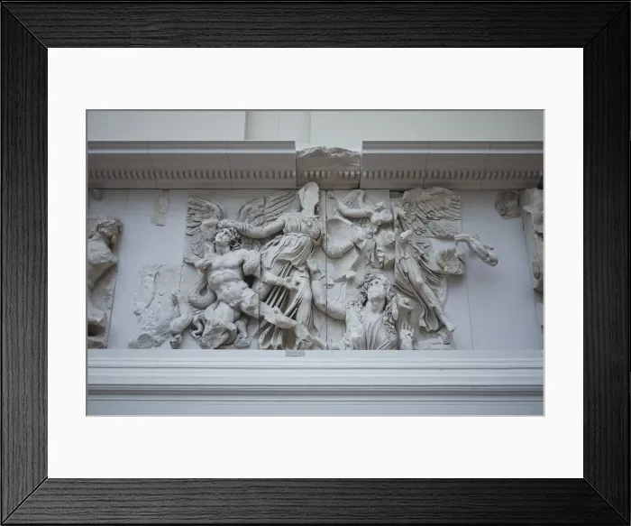 Framed Print : Athena from the Frieze from the Pergamon Altar, Pergamon Museum, Berlin, Germany Framed Print : Athena from the Frieze from the Pergamon Altar, Pergamon Museum, Berlin, Germany