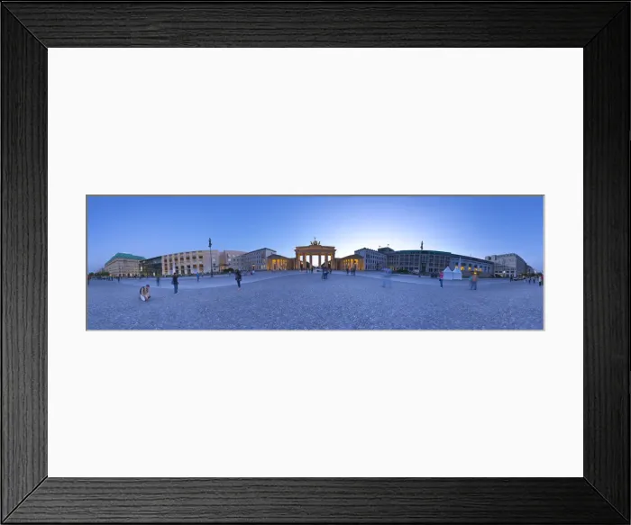 Framed Print : 360 degree panoramic image of Brandenburg Gate and Pariser Platz, Berlin, Germany Framed Print : 360 degree panoramic image of Brandenburg Gate and Pariser Platz, Berlin, Germany