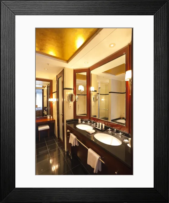 Framed Print : Bathroom in the Hotel Adlon, Unter den Linden, Berlin, Germany Framed Print : Bathroom in the Hotel Adlon, Unter den Linden, Berlin, Germany
