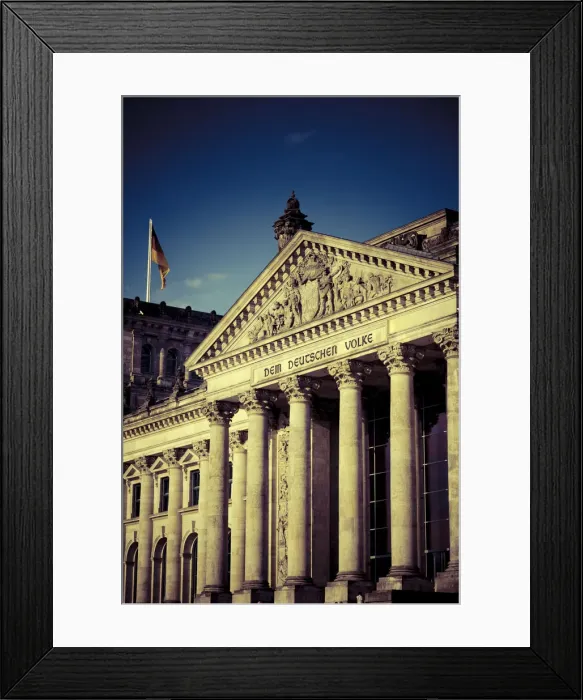 Framed Print : Germany, Berlin, Mitte, Parliament (Reichstag) Framed Print : Germany, Berlin, Mitte, Parliament (Reichstag)