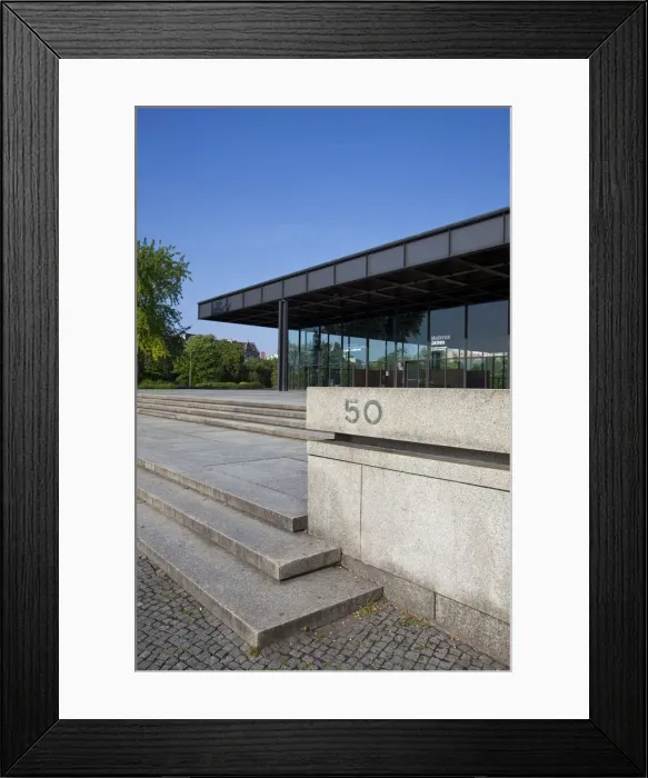 Framed Print : Neue Nationalgalerie (by Mies van der Rohe), Berlin, Germany Framed Print : Neue Nationalgalerie (by Mies van der Rohe), Berlin, Germany