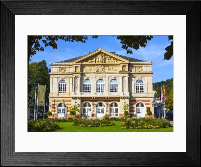 Framed Print : Theater Baden-Baden, Baden-Baden, Black Forest, Baden Wurttemberg, Germany, Europe Framed Print : Theater Baden-Baden, Baden-Baden, Black Forest, Baden Wurttemberg, Germany, Europe