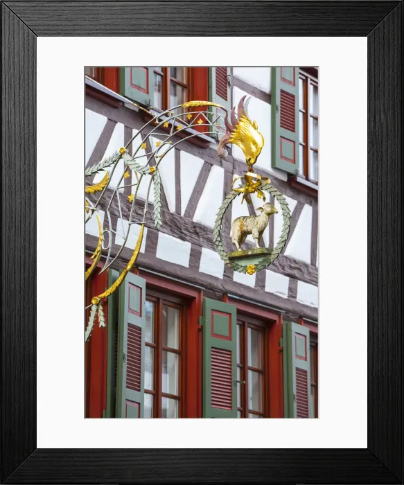 Framed Print : Picturesque Half Timbered building in Schiltachs Medieval Altstad (Old Town) Framed Print : Picturesque Half Timbered building in Schiltachs Medieval Altstad (Old Town)