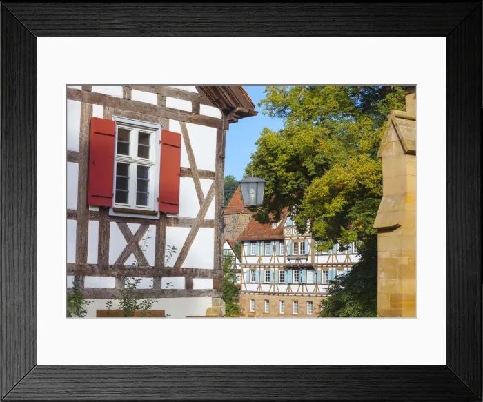 Framed Print : Half Timbered Houses in the Medieval Cistercian monastery (Kloster Maulbronn) listed Framed Print : Half Timbered Houses in the Medieval Cistercian monastery (Kloster Maulbronn) listed