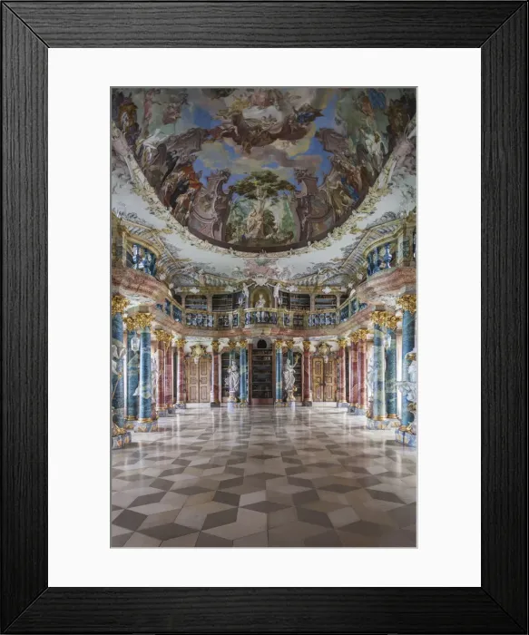 Framed Print : Germany, Baden-Wurttemburg, Wiblingen, Kloster Wiblingen Abbey, 18th century monastery Framed Print : Germany, Baden-Wurttemburg, Wiblingen, Kloster Wiblingen Abbey, 18th century monastery