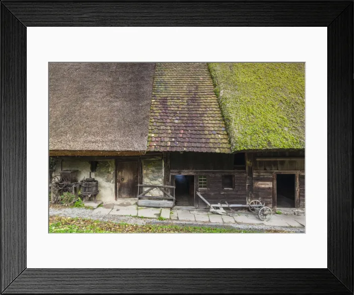 Framed Print : Germany, Baden-Wurttemburg, Black Forest, Haslach im Kinzigtal, Blackforest Outdoor