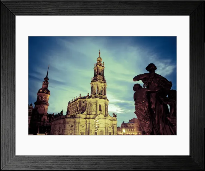 Framed Print : Germany, Saxony, Dresden, Old Town, Hofkirche