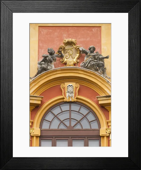 Framed Print : Germany, Baden-Wurttemburg, Ludwigsburg, Schloss Favorite Palace, detail Framed Print : Germany, Baden-Wurttemburg, Ludwigsburg, Schloss Favorite Palace, detail