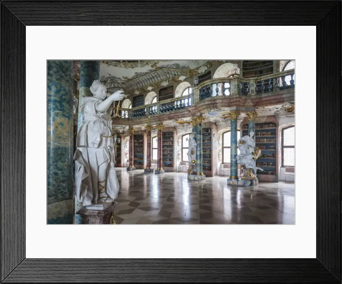 Framed Print : Germany, Baden-Wurttemburg, Wiblingen, Kloster Wiblingen Abbey, 18th century monastery Framed Print : Germany, Baden-Wurttemburg, Wiblingen, Kloster Wiblingen Abbey, 18th century monastery